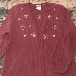 2 pc Knit Southern Lady Skirt & Sweater XL